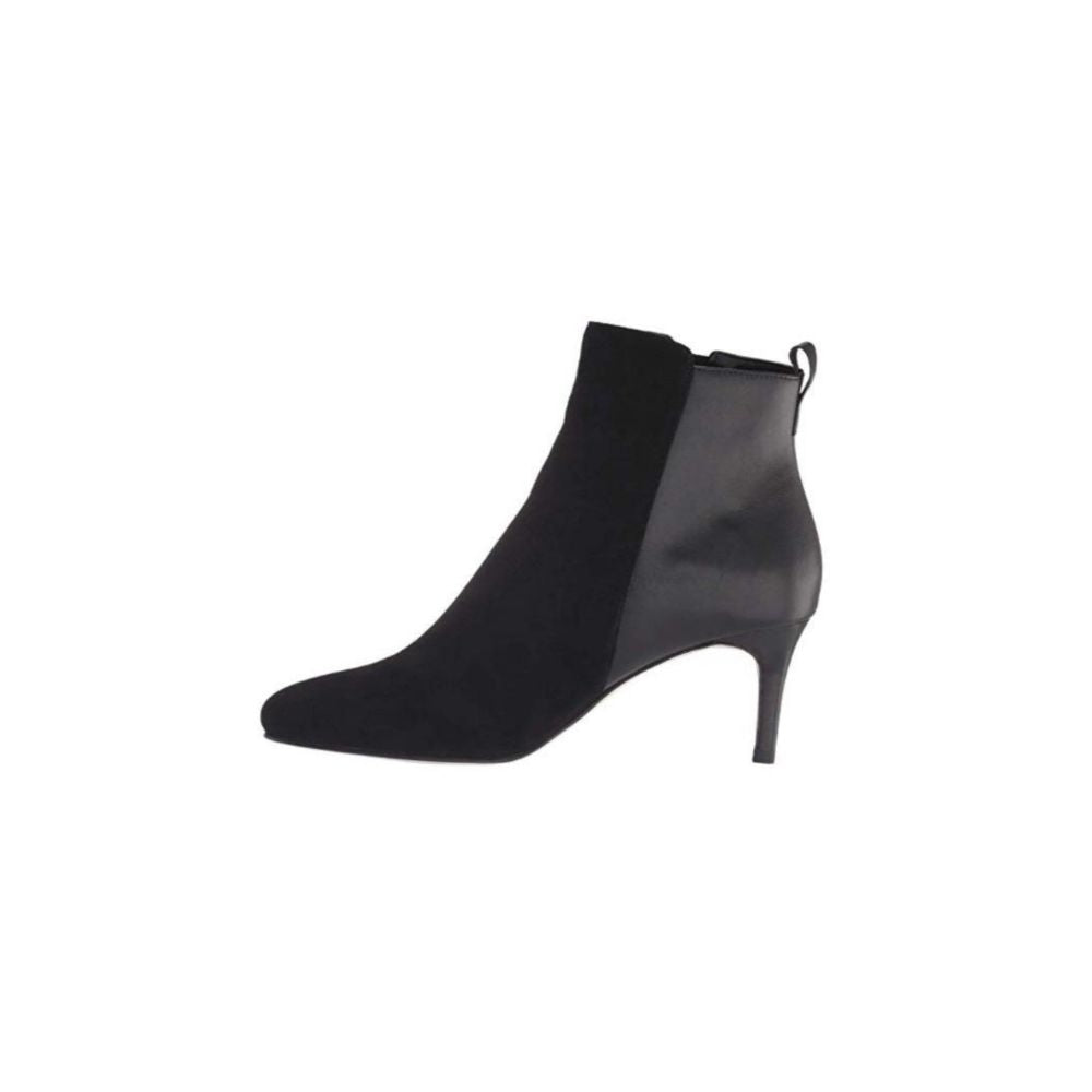 Yesnia Black Leather and Suede Pelle Moda Ankle Boots