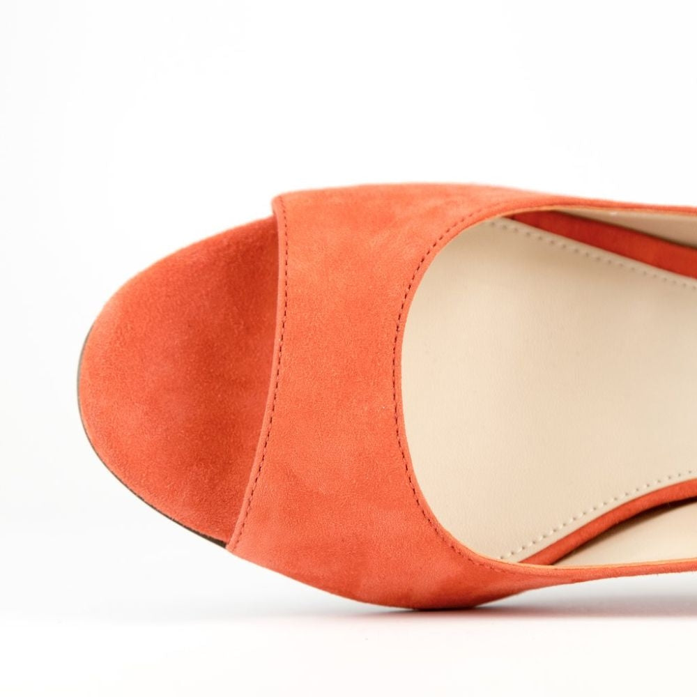 Reilly Coral Suede Pelle Moda Slingback Pumps