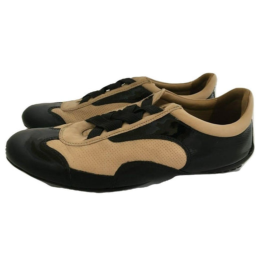 Saachi Black Pat Robert Zur Flat Sneakers