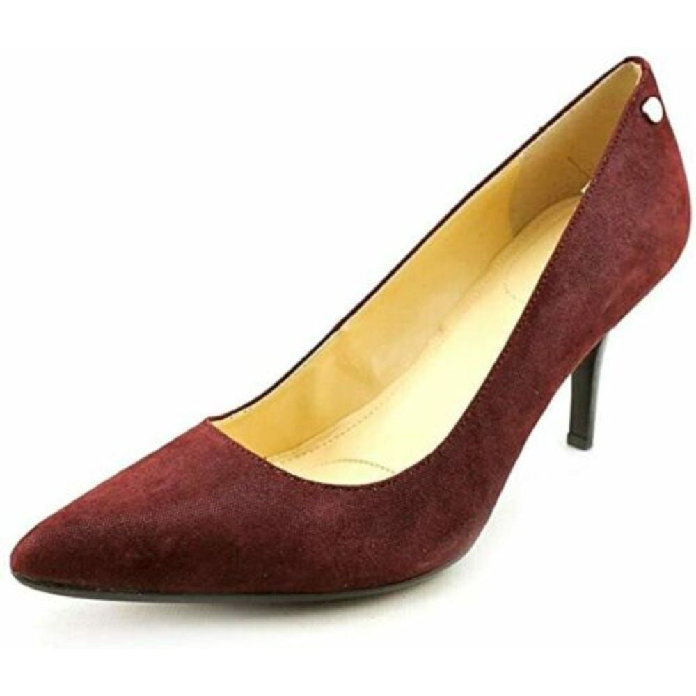 Ashley Shimmer Burgundy Suede Calvin Klein Pumps