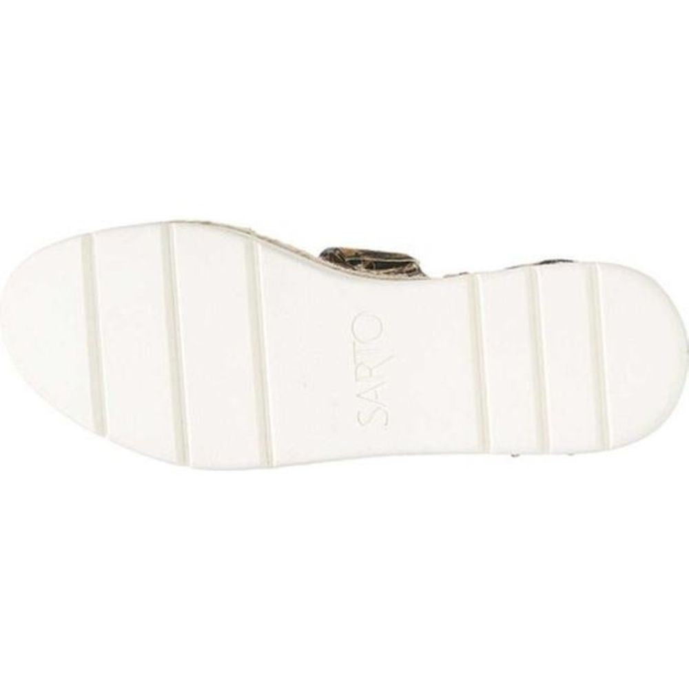 Calvin Molley Leopard Franco Sarto Platform Flat Sandal