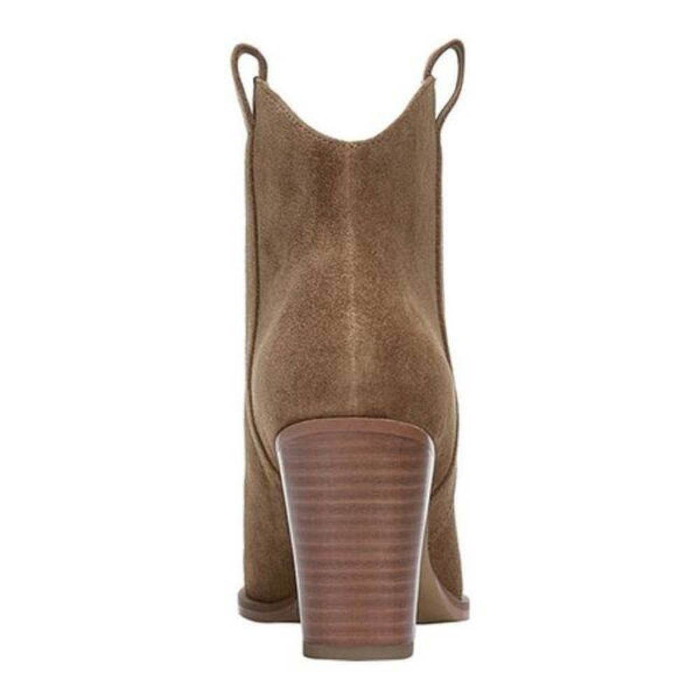 Ella Teddy Brown Suede Franco Sarto Ankle Boots
