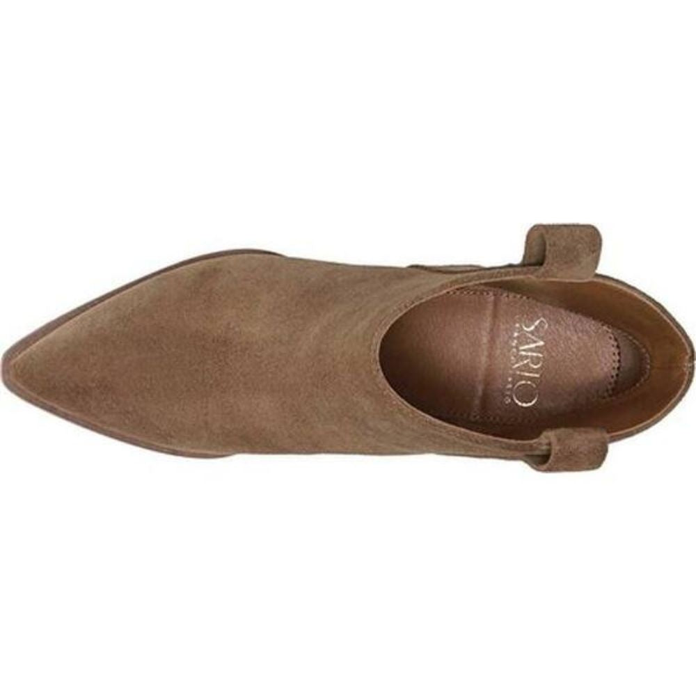 Ella Teddy Brown Suede Franco Sarto Ankle Boots