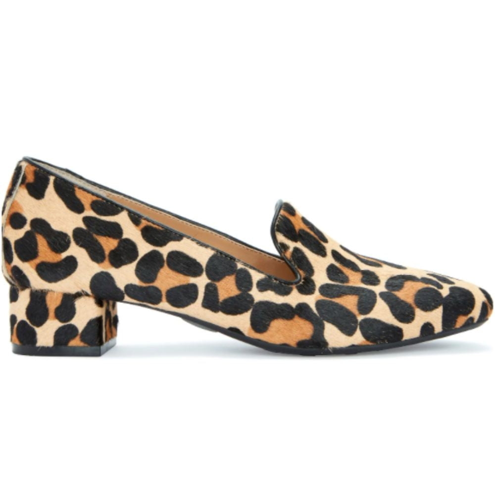 Gwen Tan Leopard Haircalf Me Too Loafer