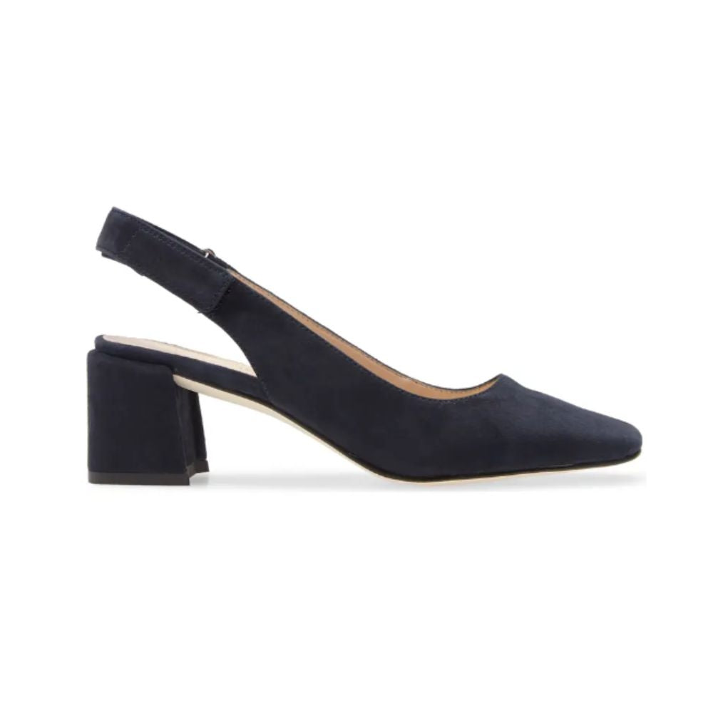 Alek Midnight Suede Pelle Moda Slingback Pumps