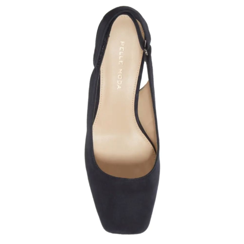 Alek Midnight Suede Pelle Moda Slingback Pumps
