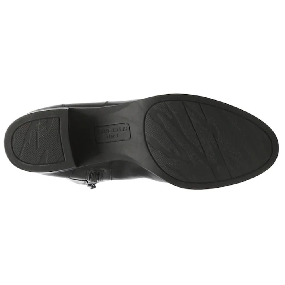 Jamee Black Leather Anne Klein Wide Calf Boots