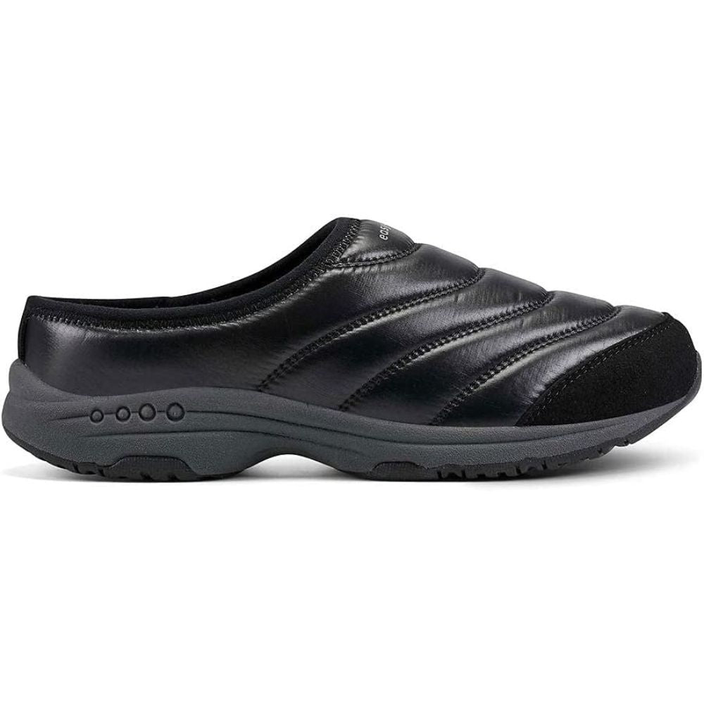 Tisha Black Nylon Easy Spirit Clogs