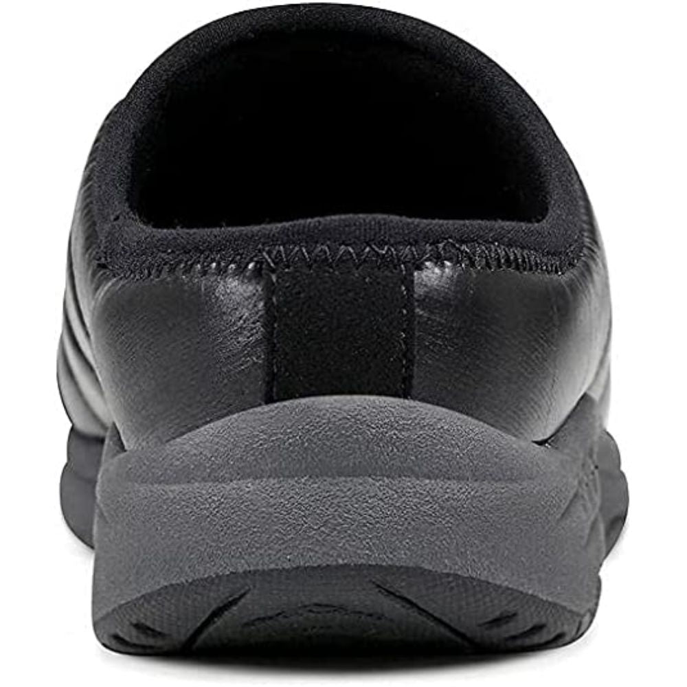 Tisha Black Nylon Easy Spirit Clogs