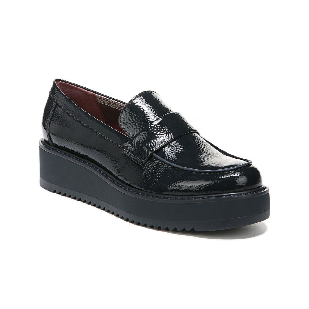 Harper Navy Patent Leather Franco Sarto Loafer Flats