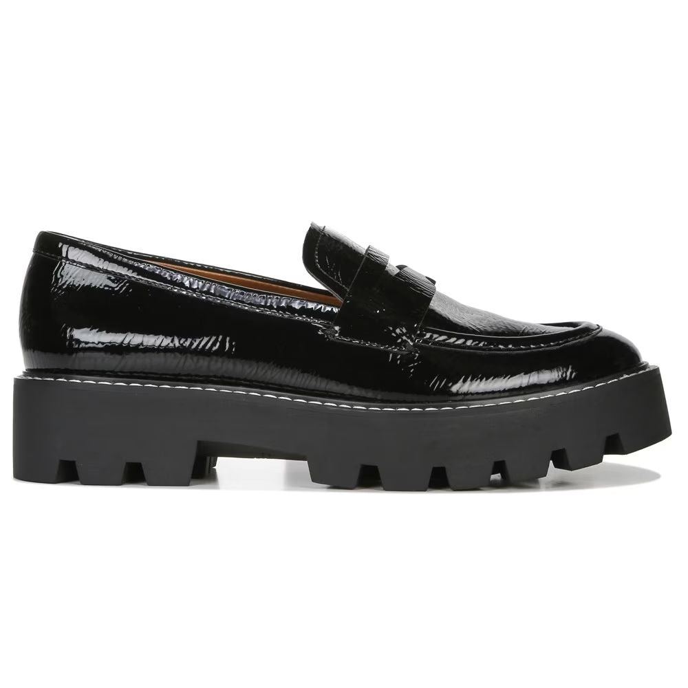 Balin Black Patent Franco Sarto Loafer Flats