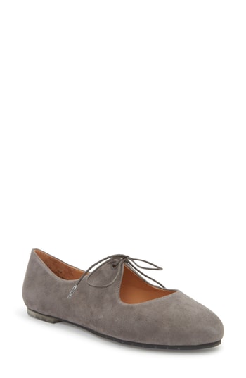 Cacey Charcoal Suede Me Too Flats