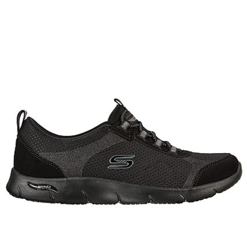 Her Best Black Mesh Skechers Sneakers 104165