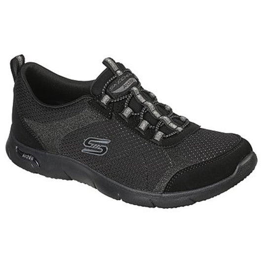 Her Best Black Mesh Skechers Sneakers 104165