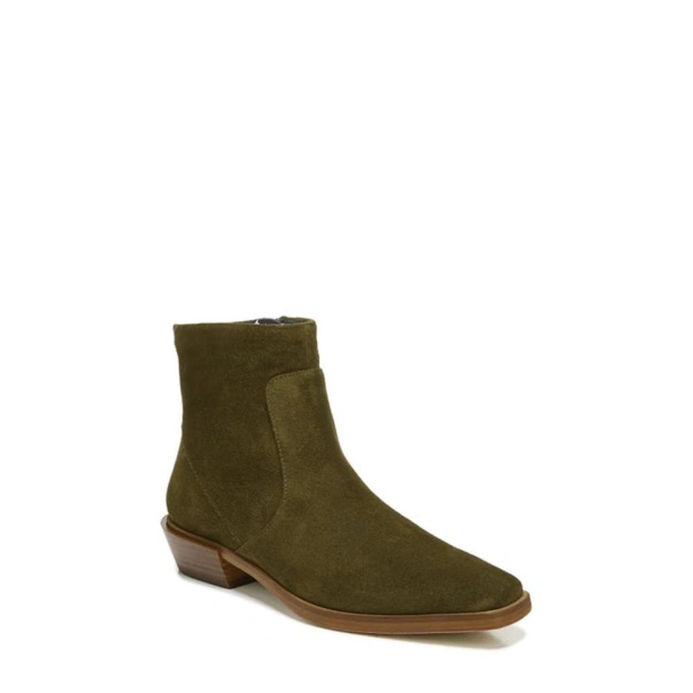 Yeni Green Suede Franco Sarto Ankle Boot