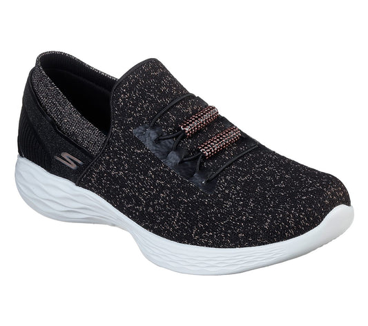 15894 You Vida Black Rose Gold Skechers Sneakers