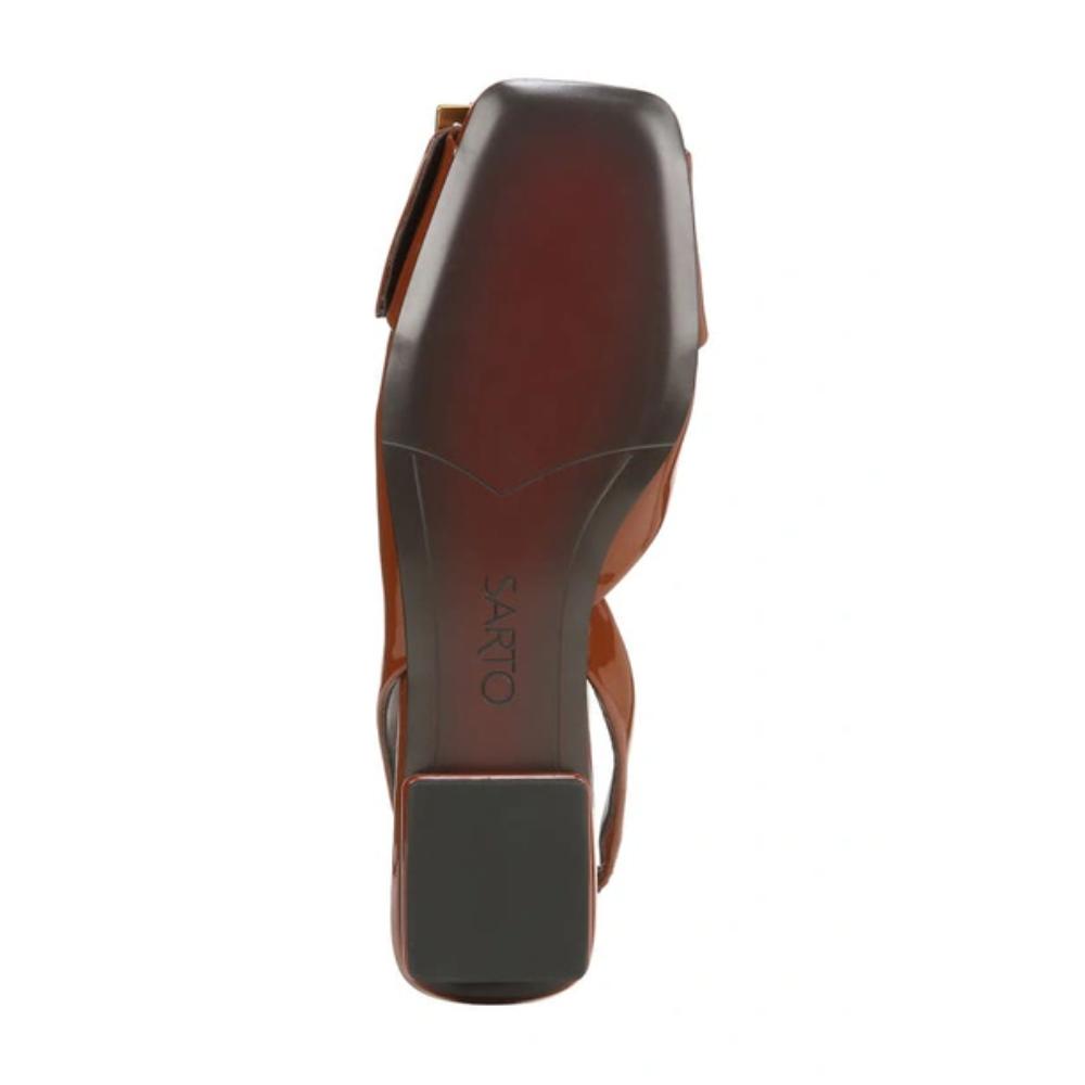Tracy Sling Tobacco Synthetic Patent Franco Sarto Flats