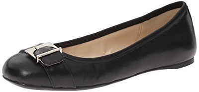 Girlcode Black Leather Nine West Ballet Flats