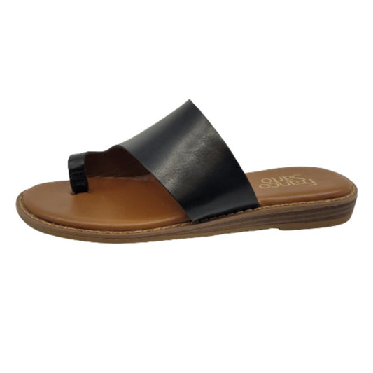 Gem Black Franco Sarto Flat Sandals