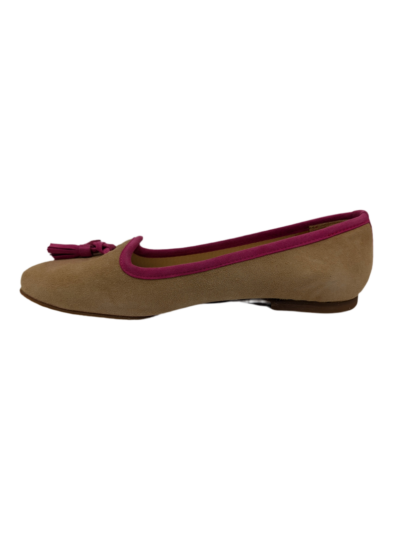 Monelle Cashew Suede Pink Trim Jon Josef Loafer Flat