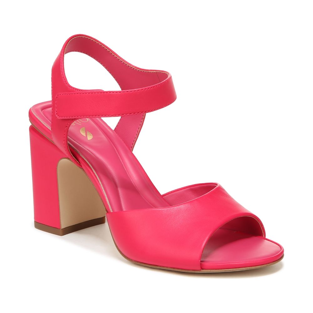 Flex Natalie Dark Pink Leather Franco Sarto Sandals