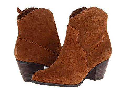 Hutch Desert Cognac Suede Franco Sarto Ankle Boots