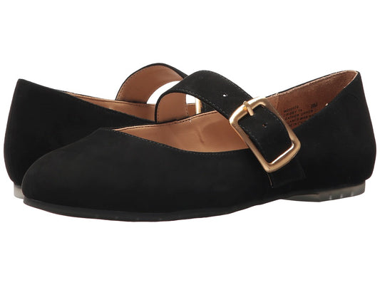 Crissy Black Suede Me Too Flat Mary Janes