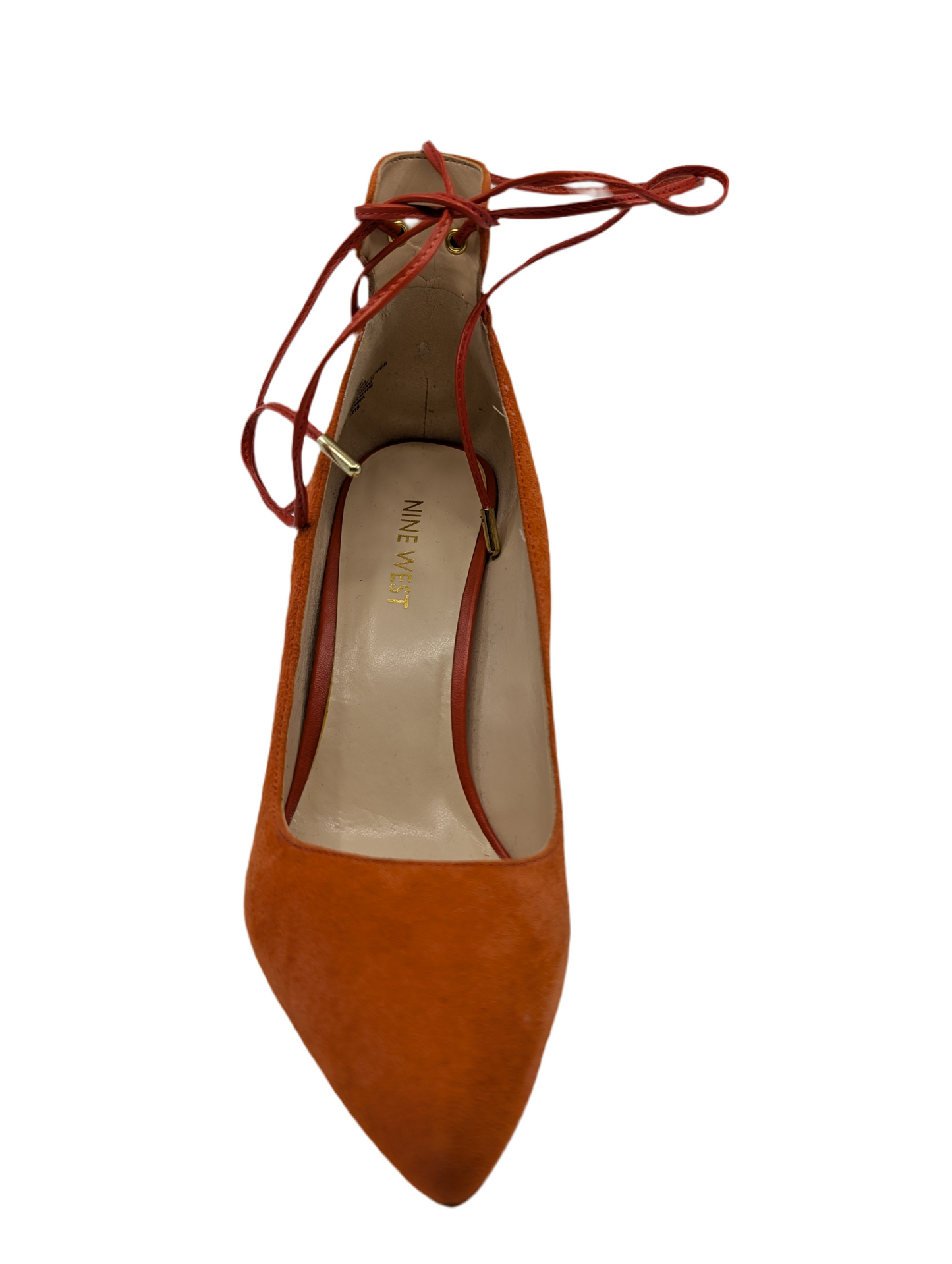 Ebba Orange Suede Nine West Pumps