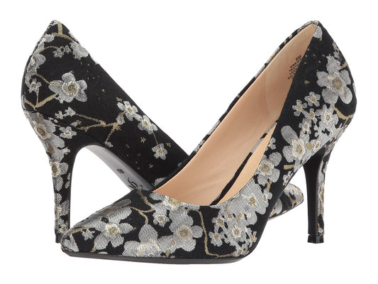 Fifth9X9 Black Multi Fabric Nine West Pumps