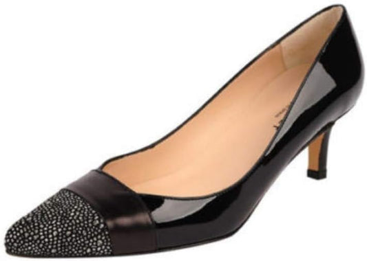 Pare Black Patent Leather Jon Josef Pumps