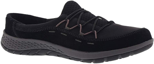 Peat Black Suede Easy Spirit Clogs