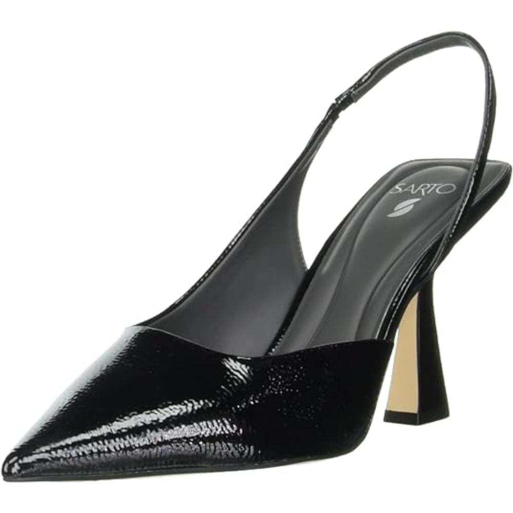Arina Black Franco Sarto Slingback Pumps