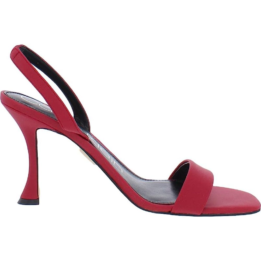 Byrona Red Fabric Calvin Klein Heeled Sandal