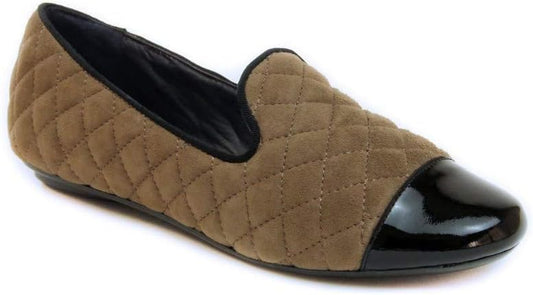 Brucie Dark Tan Suede Vaneli Loafer Flats