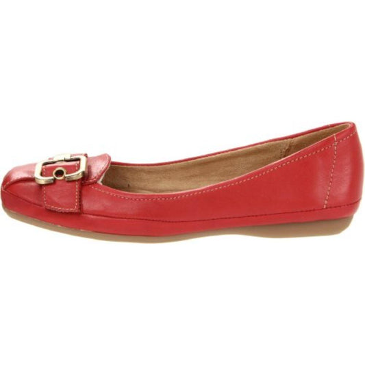 Tracer Red Leather Naturalizer Flats
