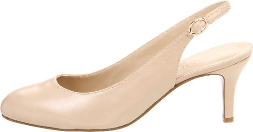 Alist Light Natural Leather Nine West Slingback Pumps