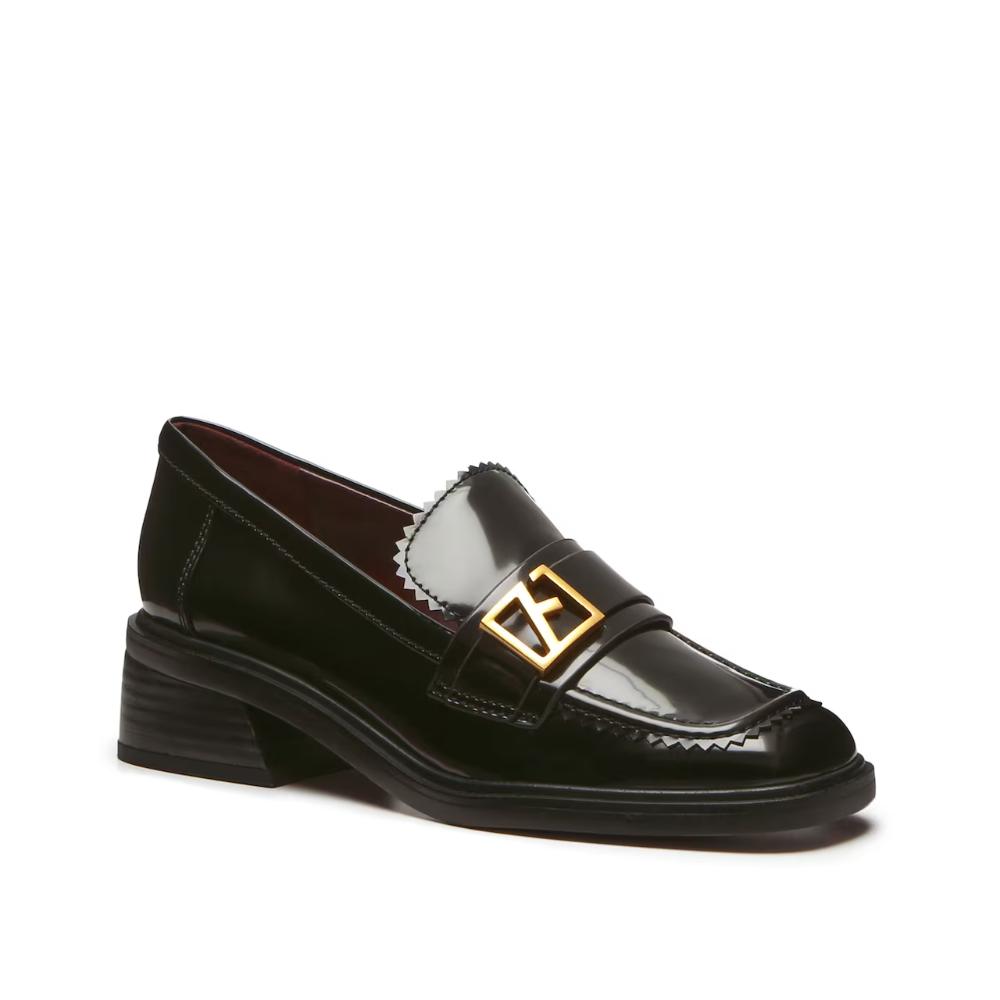 Gloria Black Patent Franco Sarto Loafer