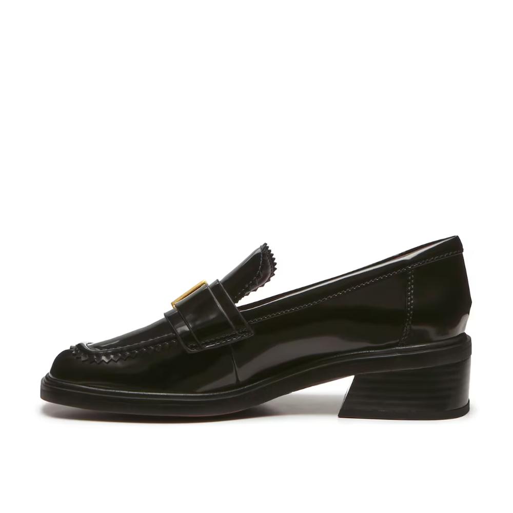 Gloria Black Patent Franco Sarto Loafer