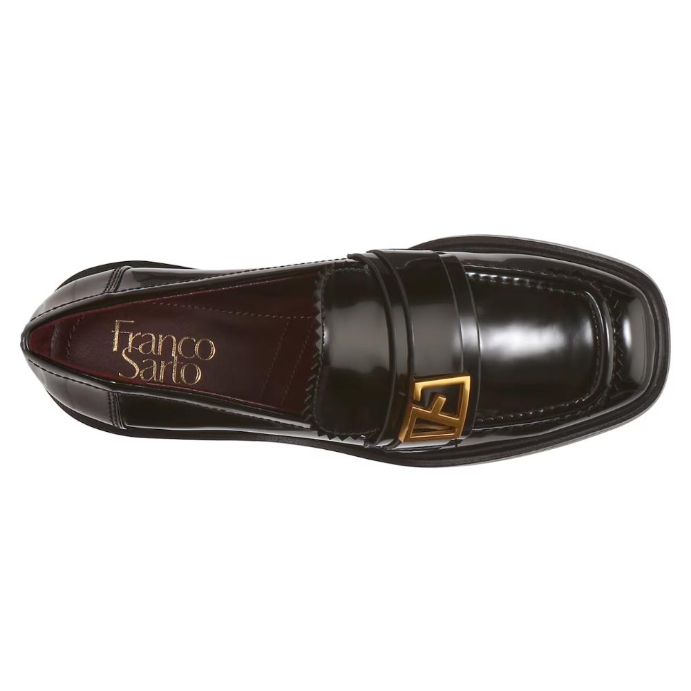 Gloria Black Patent Franco Sarto Loafer