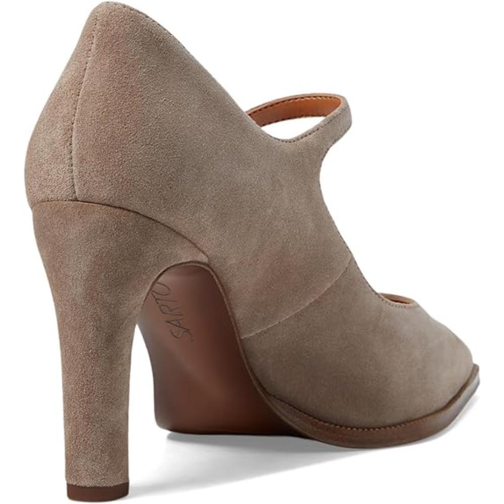 Athena Chinchilla Gray Suede Franco Sarto Pumps