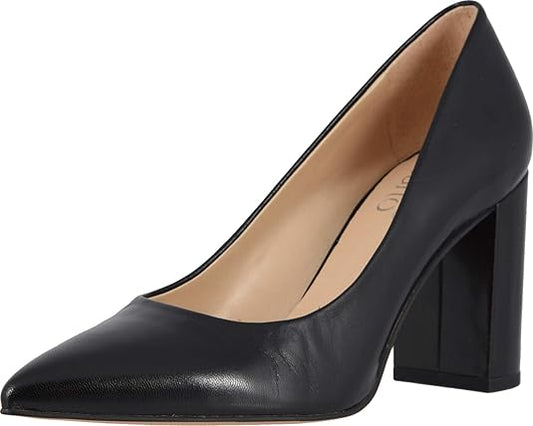 Palma Black Leather Franco Sarto Pumps