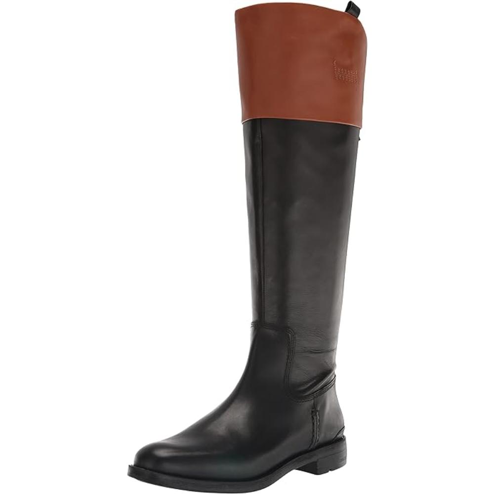 Meyer Black and Brown Leather Franco Sarto Boots
