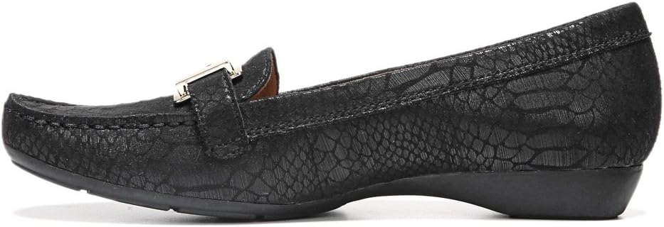 Gisella Black Lizard Naturalizer Loafer Flats