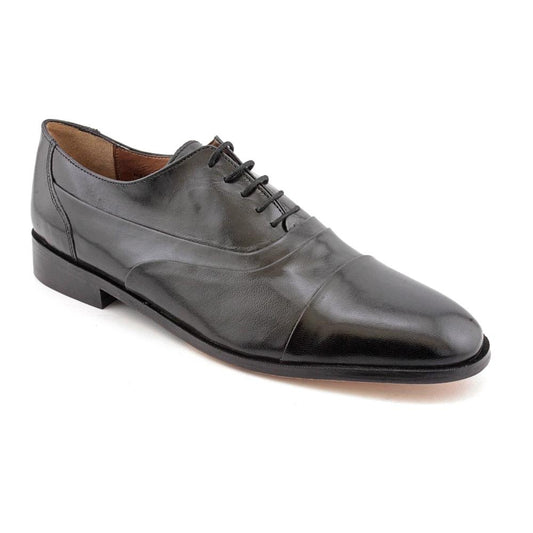 Rivera Black Leather Stacy Adams Oxfords