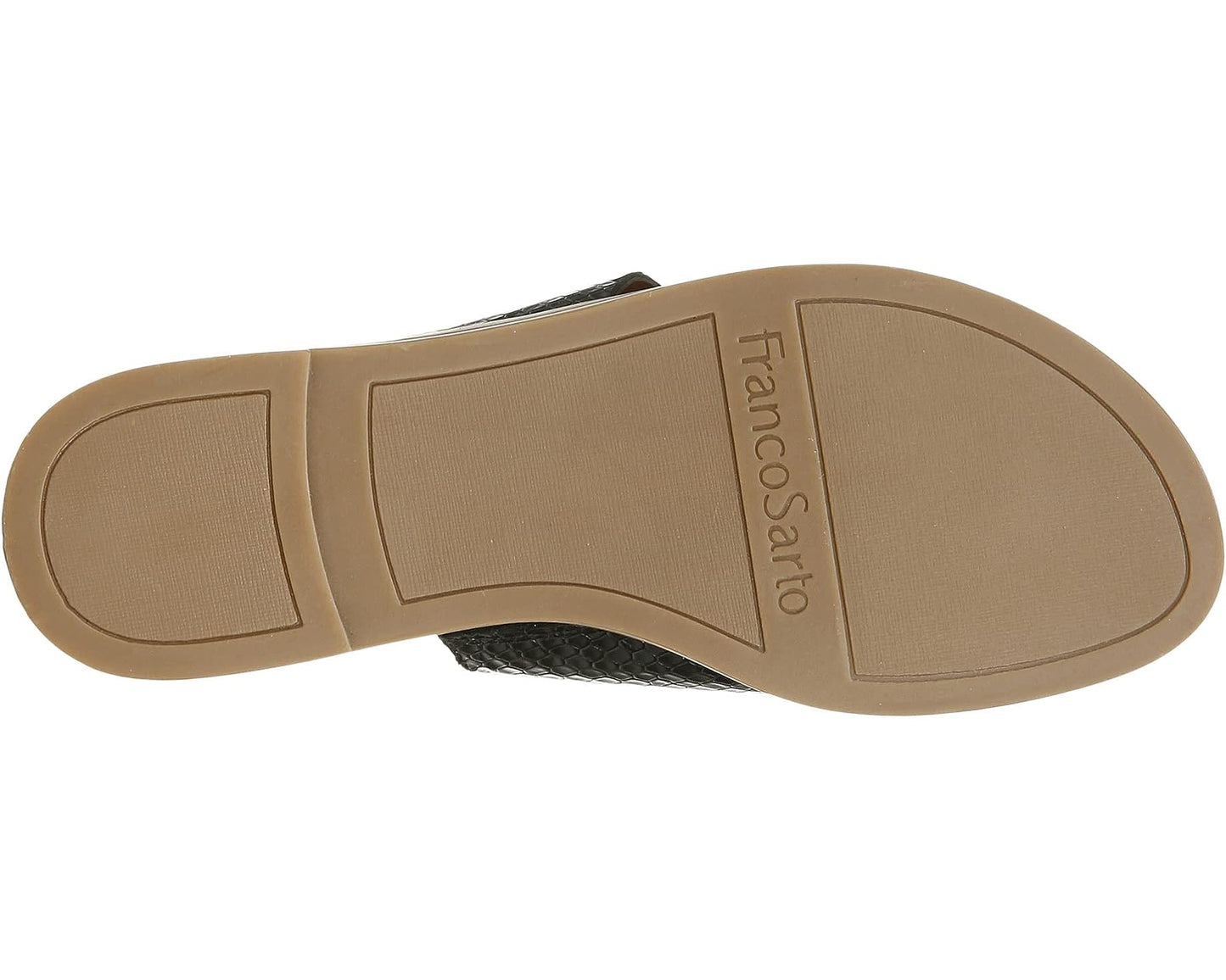 Gem Black Franco Sarto Flat Sandals