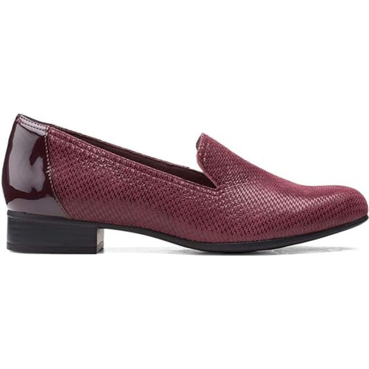 Clarks Women's Juliet Hanley Loafer Burgundy Leather