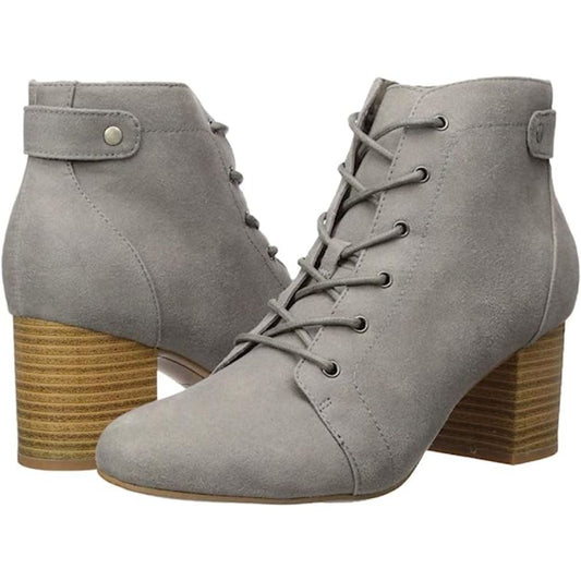 Patch-up Gray Fabric Aerosoles Ankle Boots