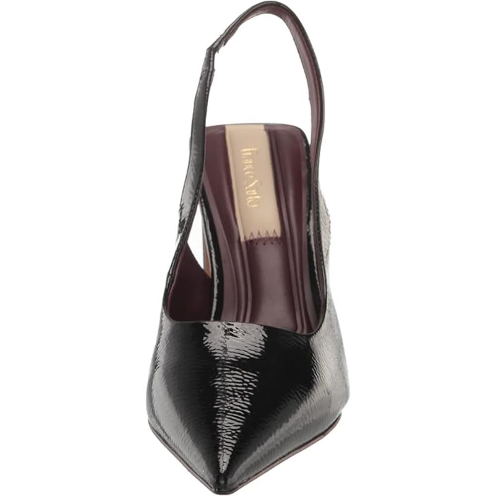 Averie Black Patent Slingback Franco Sarto Pumps