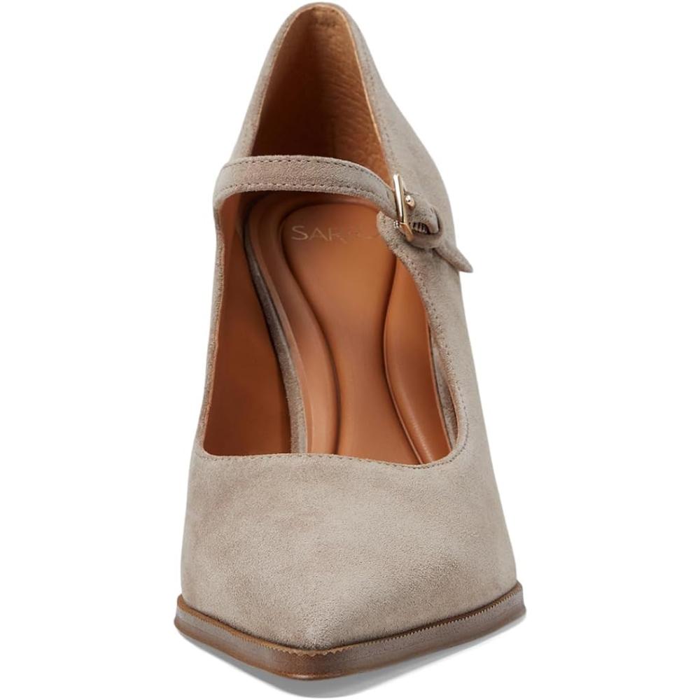 Athena Chinchilla Gray Suede Franco Sarto Pumps