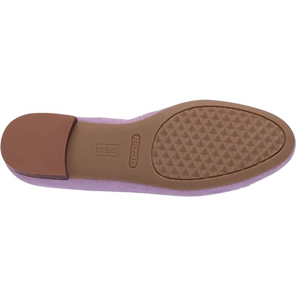 Homerun Light Purple Suede Aerosoles Ballet Flats